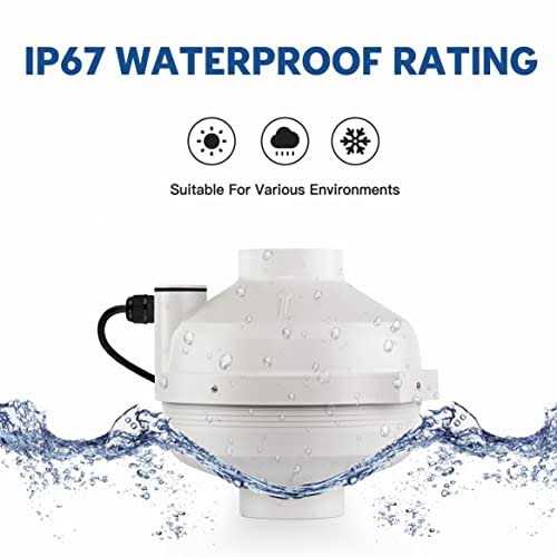 xyfair XYF Air PF-100 Radon Mitigation Fan 4 190CFM