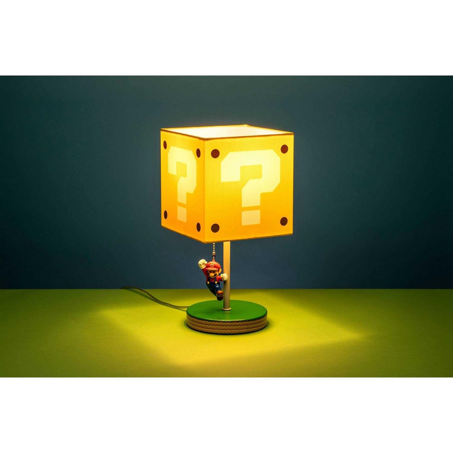 Super Mario Bros. Question Block with Mario Lamp