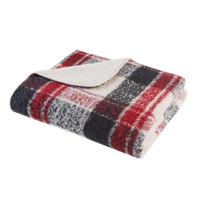 Woolrich Bloomington Faux Mohair to Sherpa Throw