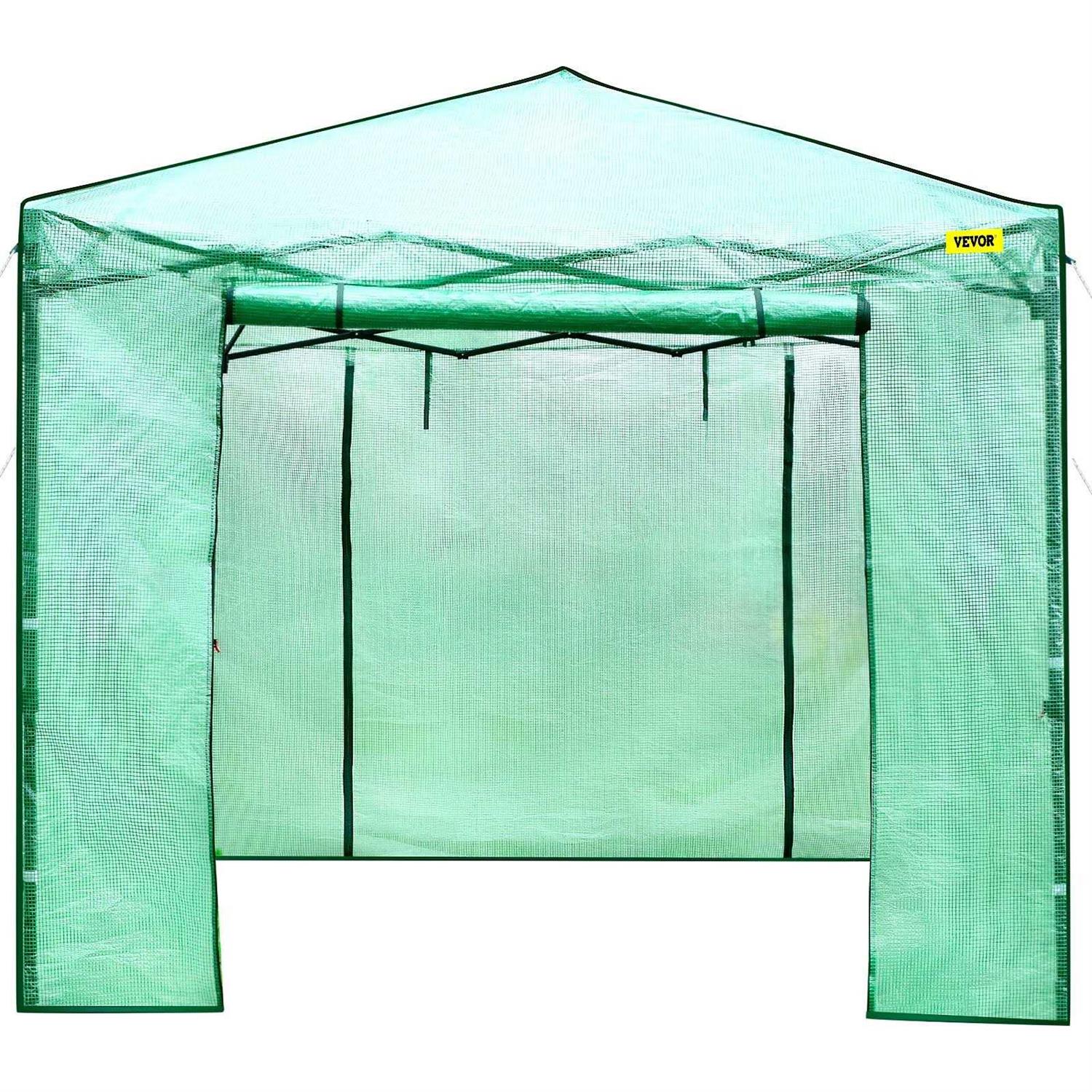 VEVOR Pop-Up Greenhouse Portable Greenhouse with Doors & Windows Set Up in Minutes