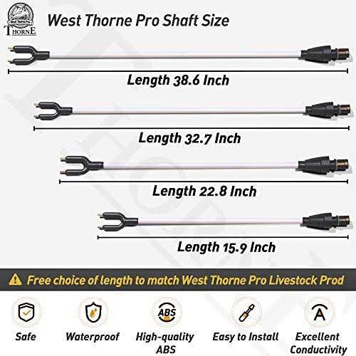 West Thorne Pro X Series Livestock Prod Replacement Shaft fit for West Thorne Pro Cattle Prod X Series