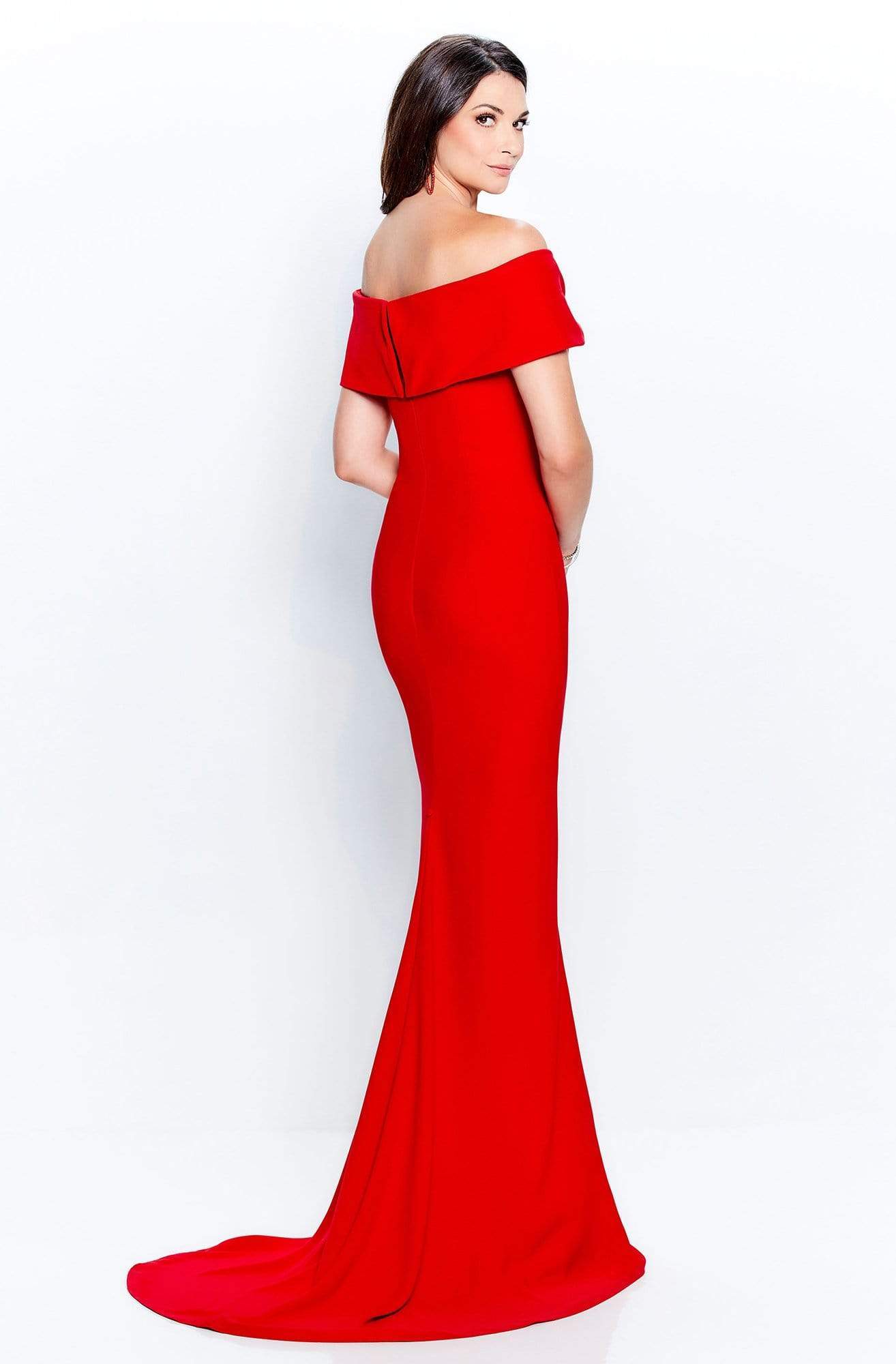 120905W Off-Shoulder Sheath Mother of the Groom Dress