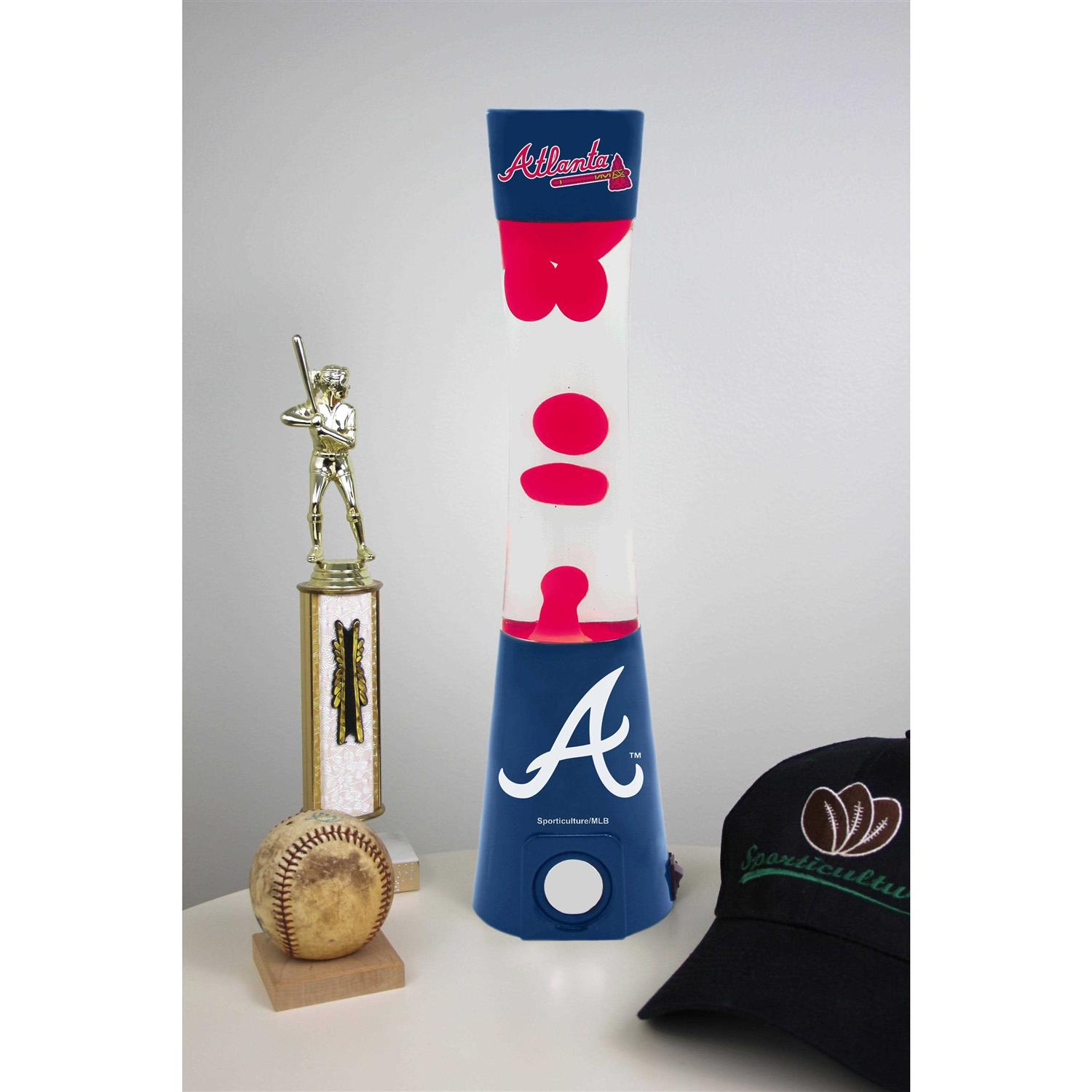 Atlanta Braves Magma Lamp with Bluetooth Speaker