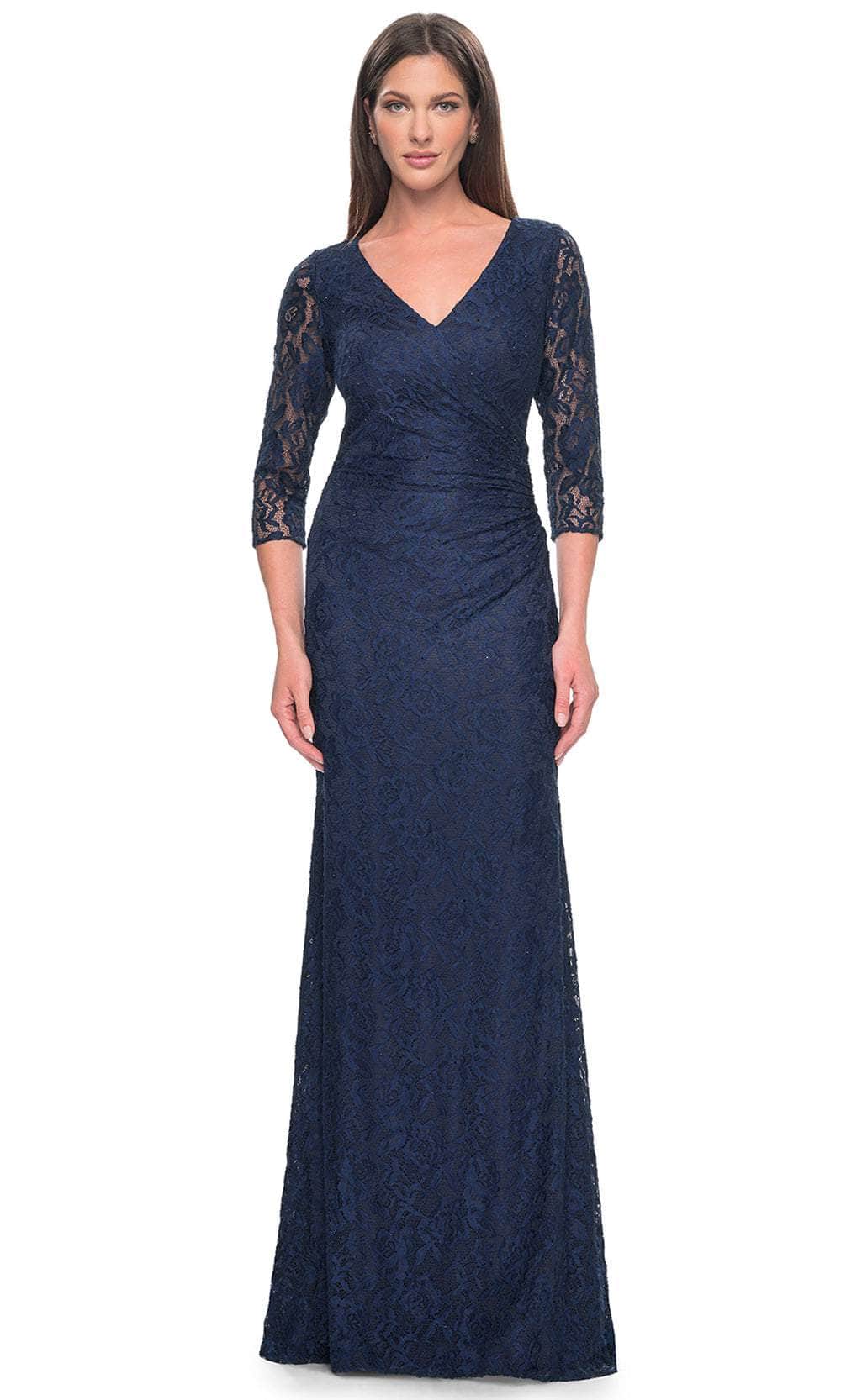 V-Neck Lace Formal Dress