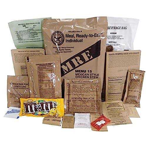 USGI Genuine Military MRE Meal with Inspection Date September 2017 or Newer