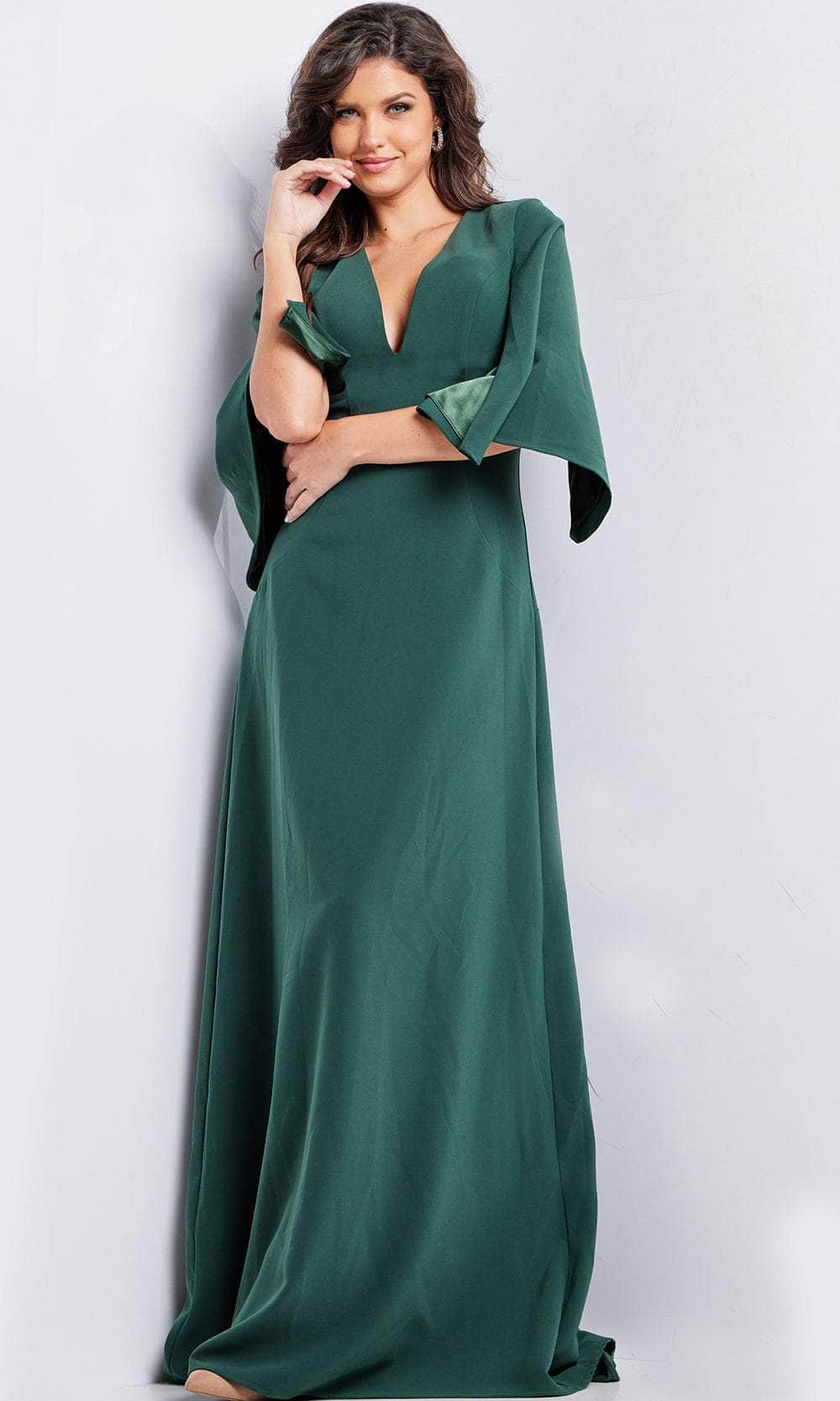 V-Neck Sheath Evening Dress