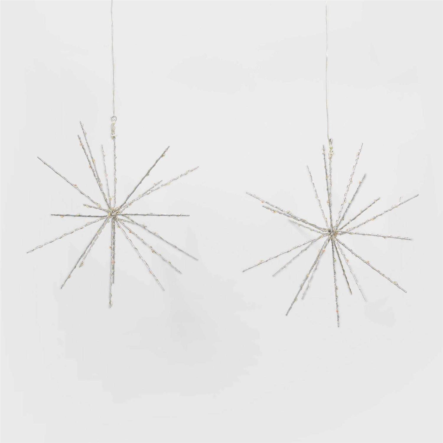 Wondershop 2pk Christmas LED Starburst Novelty 140 Lights