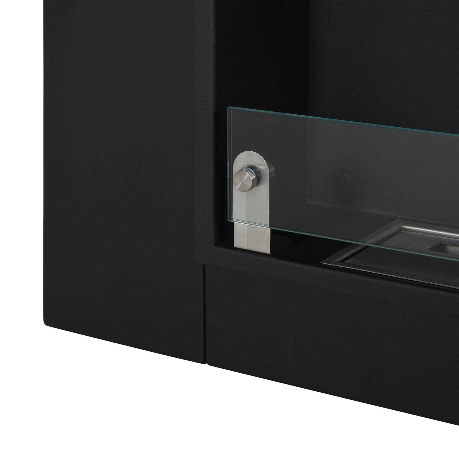 Wall Mounted Ethanol Fireplace Homcom Finish