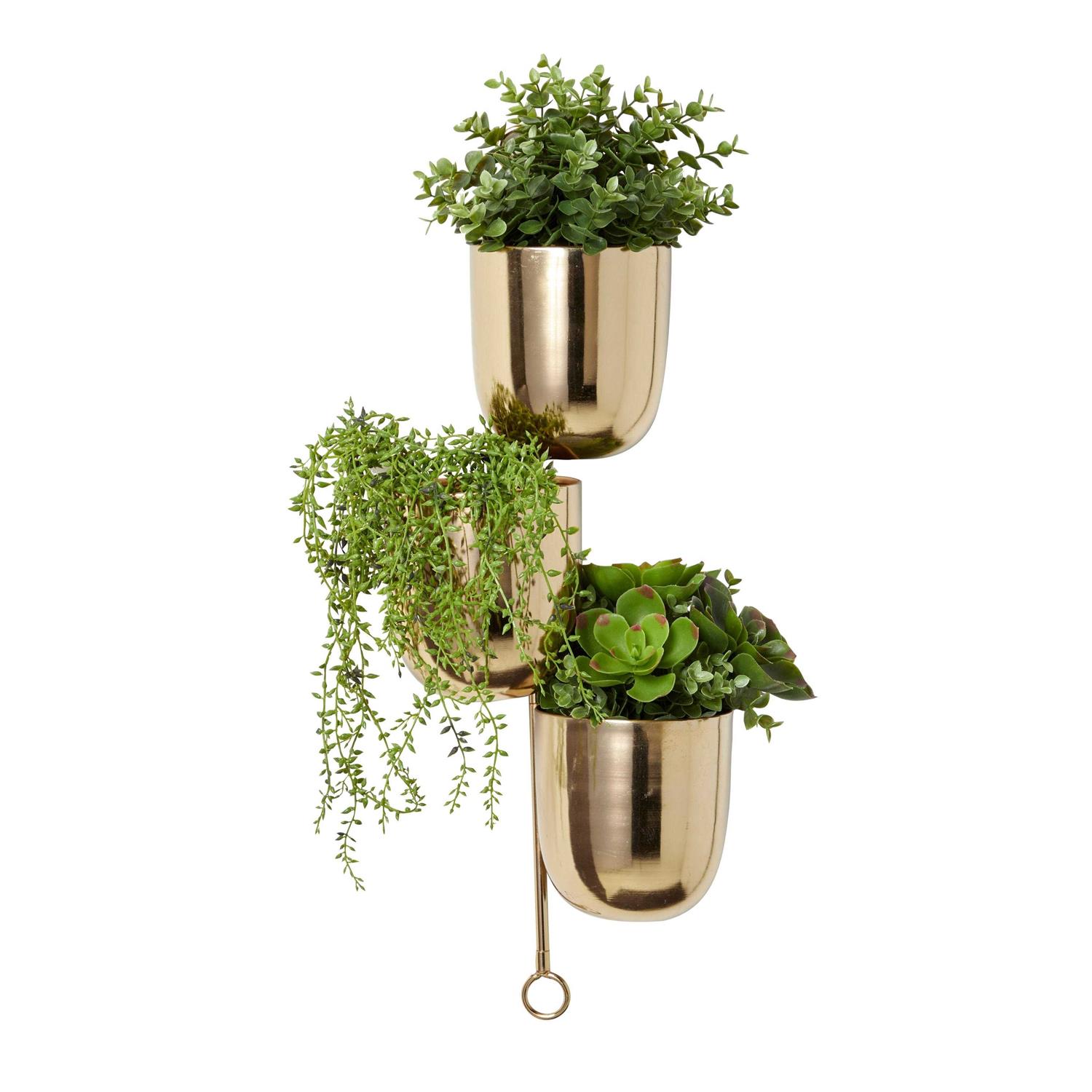 The Novogratz Contemporary Metal Hanging Wall Planter Rack
