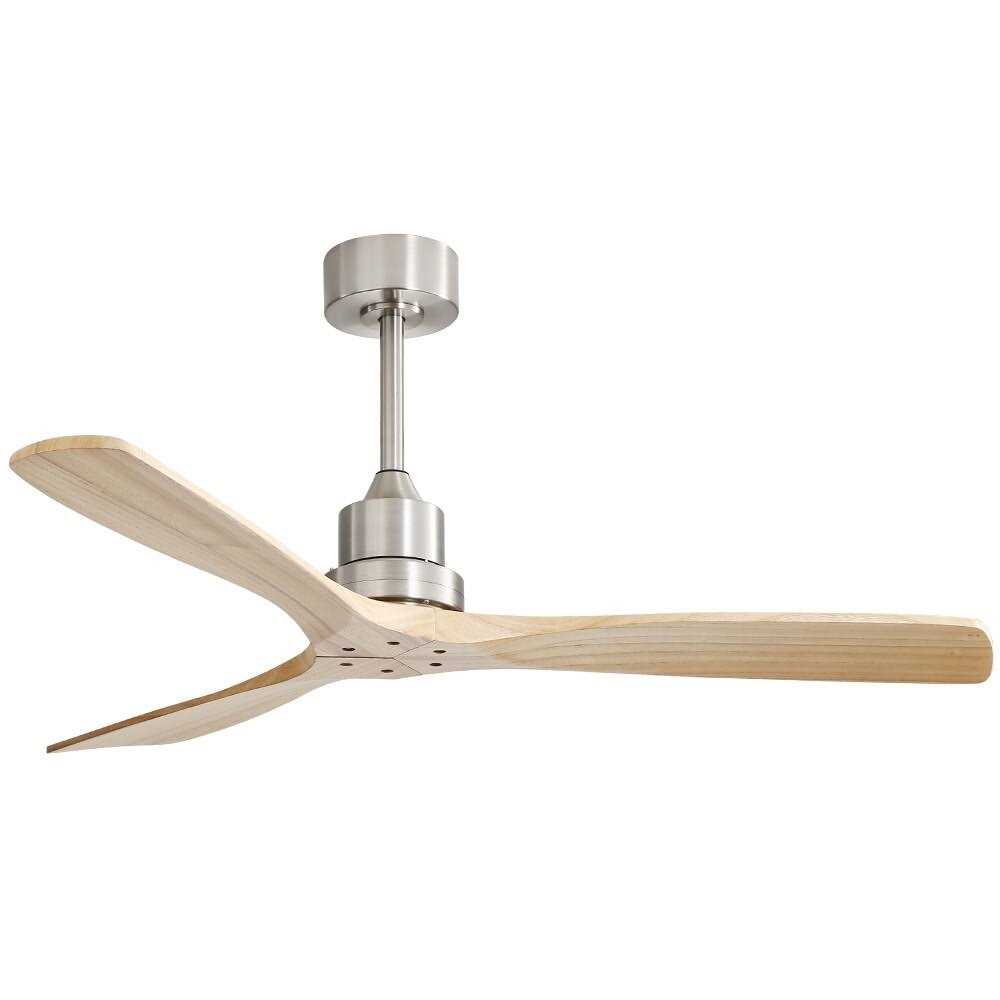 52 inch Modern Solid Wood Ceiling Fan With Remote Control,6 WInd Speed,Reversible Airflow