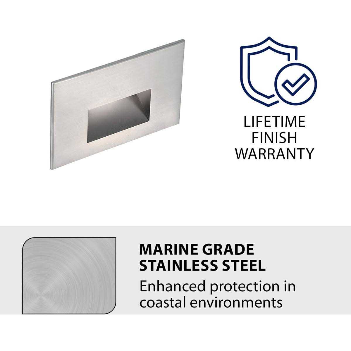 WAC Lighting LED 12V LEDme Horizontal Step & Wall Light 4011-30