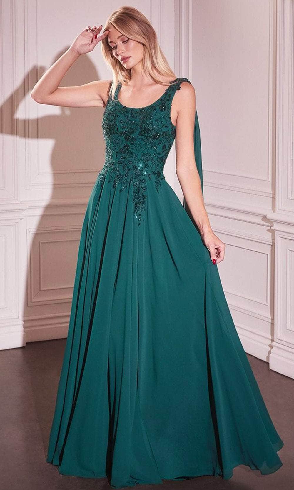 A-Line Chiffon Evening Gown