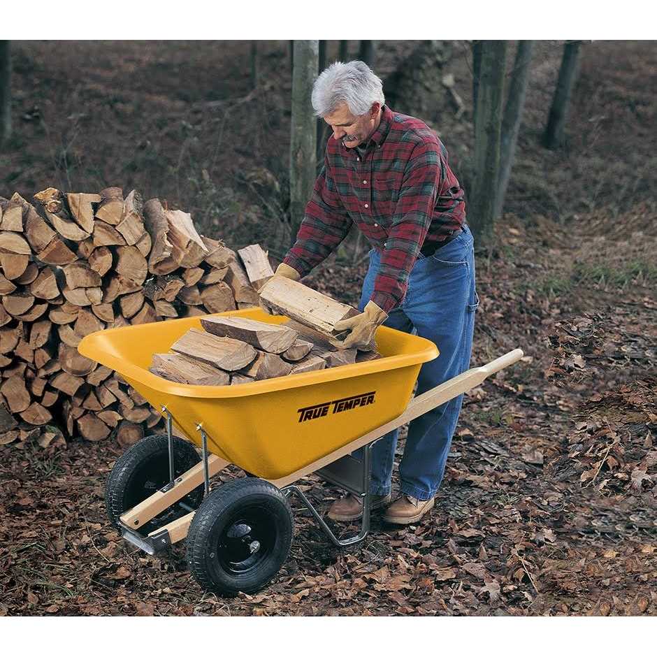 True Temper Poly Wheelbarrow 8 cu ft