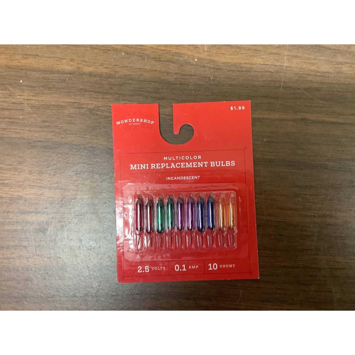 Wondershop Multicolor Mini Replacement Bulbs Incandescent