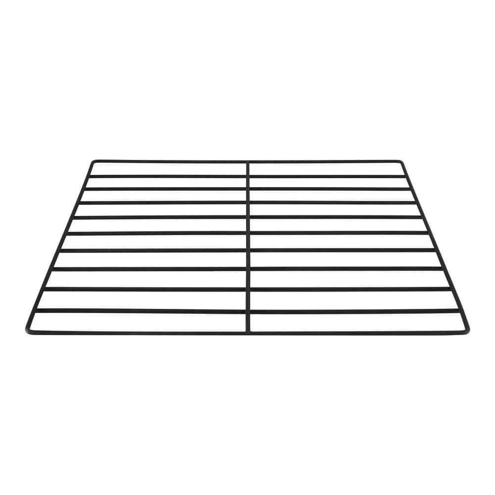 Hampton Bay Stoneham 34 in. x 15.5 in. Square Steel Wood Fire Pit with Tile Top