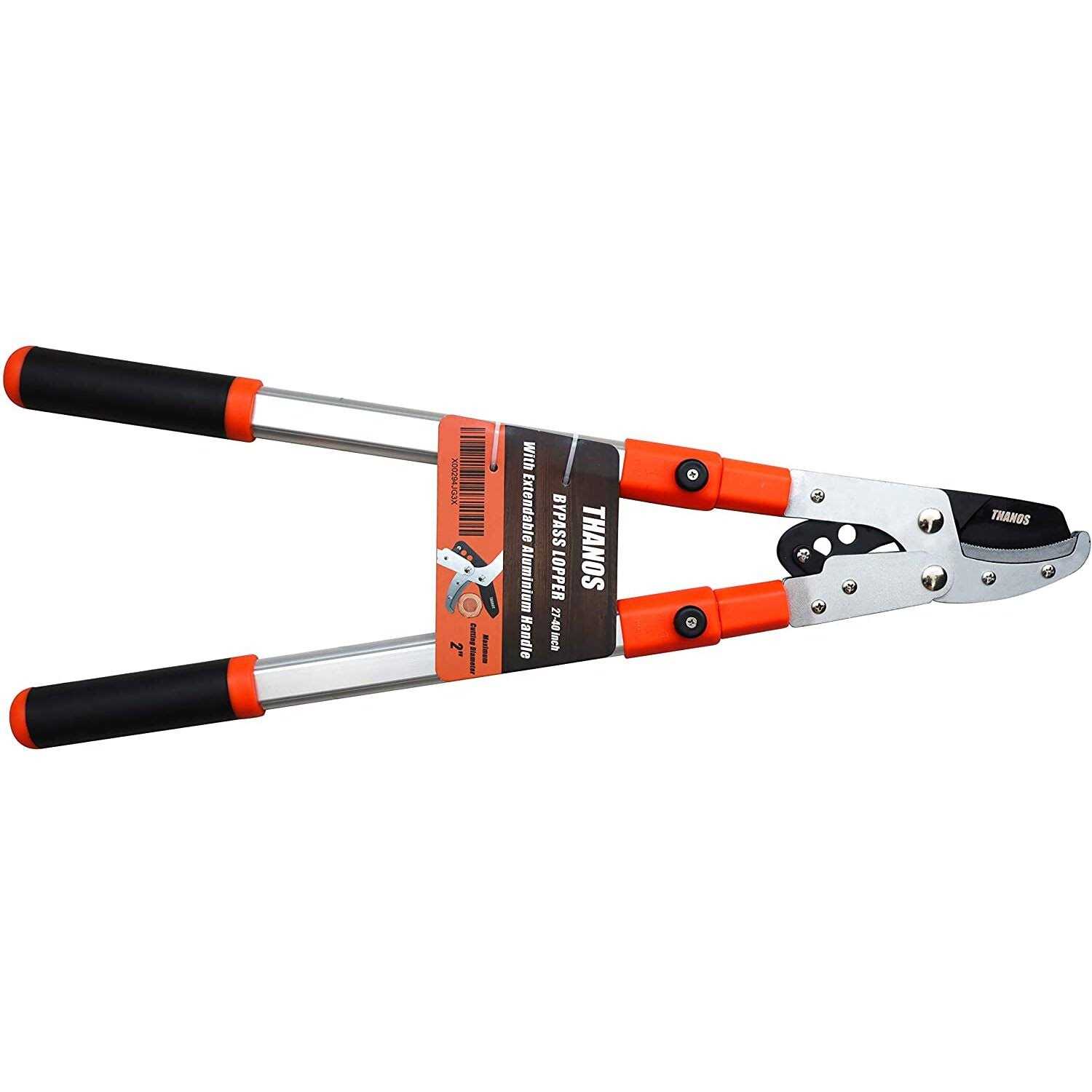THANOS A1101 Extendable Anvil Loppers Tree Trimmer with Compound Action,Chops Thick Branch Ease,28-40&” Telescopic Heavy Duty Branch Cutter,2 inch