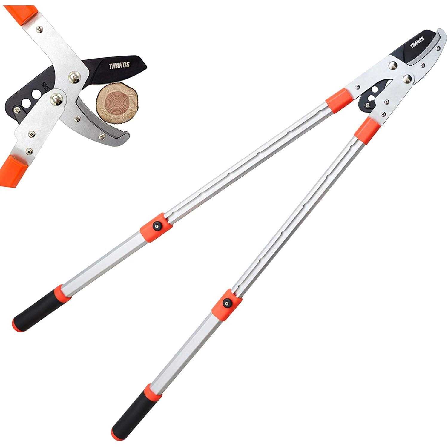 THANOS A1101 Extendable Anvil Loppers Tree Trimmer with Compound Action,Chops Thick Branch Ease,28-40&” Telescopic Heavy Duty Branch Cutter,2 inch