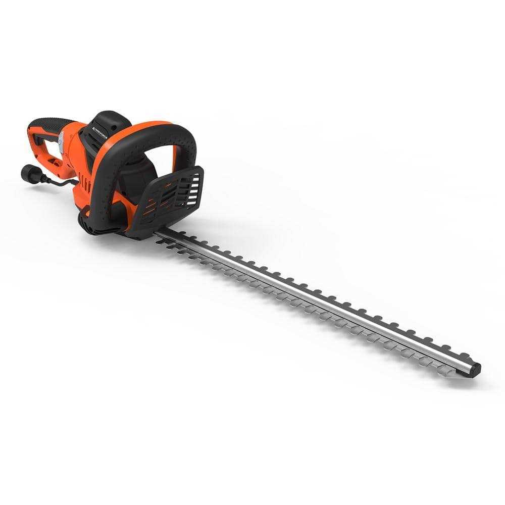 Yard Force 24 in. 6 Amp Corded Electric Hedge Trimmer with Rotating Handle with Bonus PPE Kit