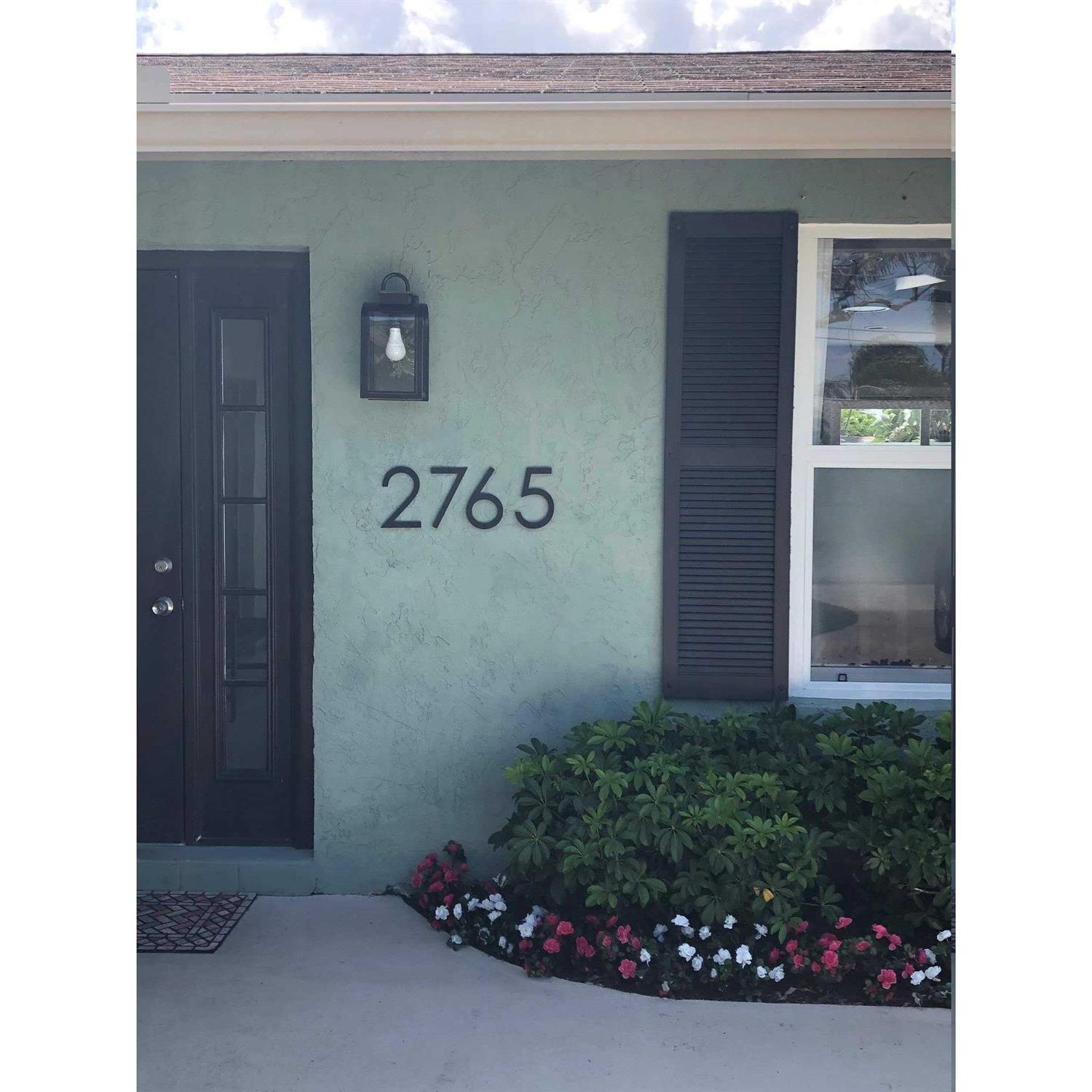 8 inch Large Modern House Numbers