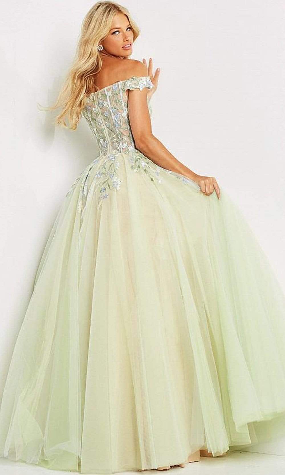 06794 Corset Floral Ballgown