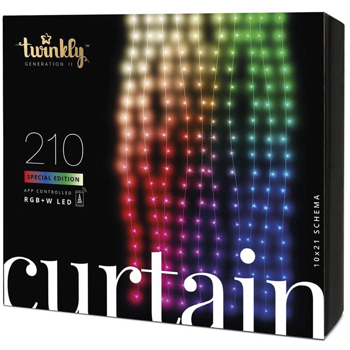 Twinkly Smart Light Curtain 210 RGB + LED Generation II