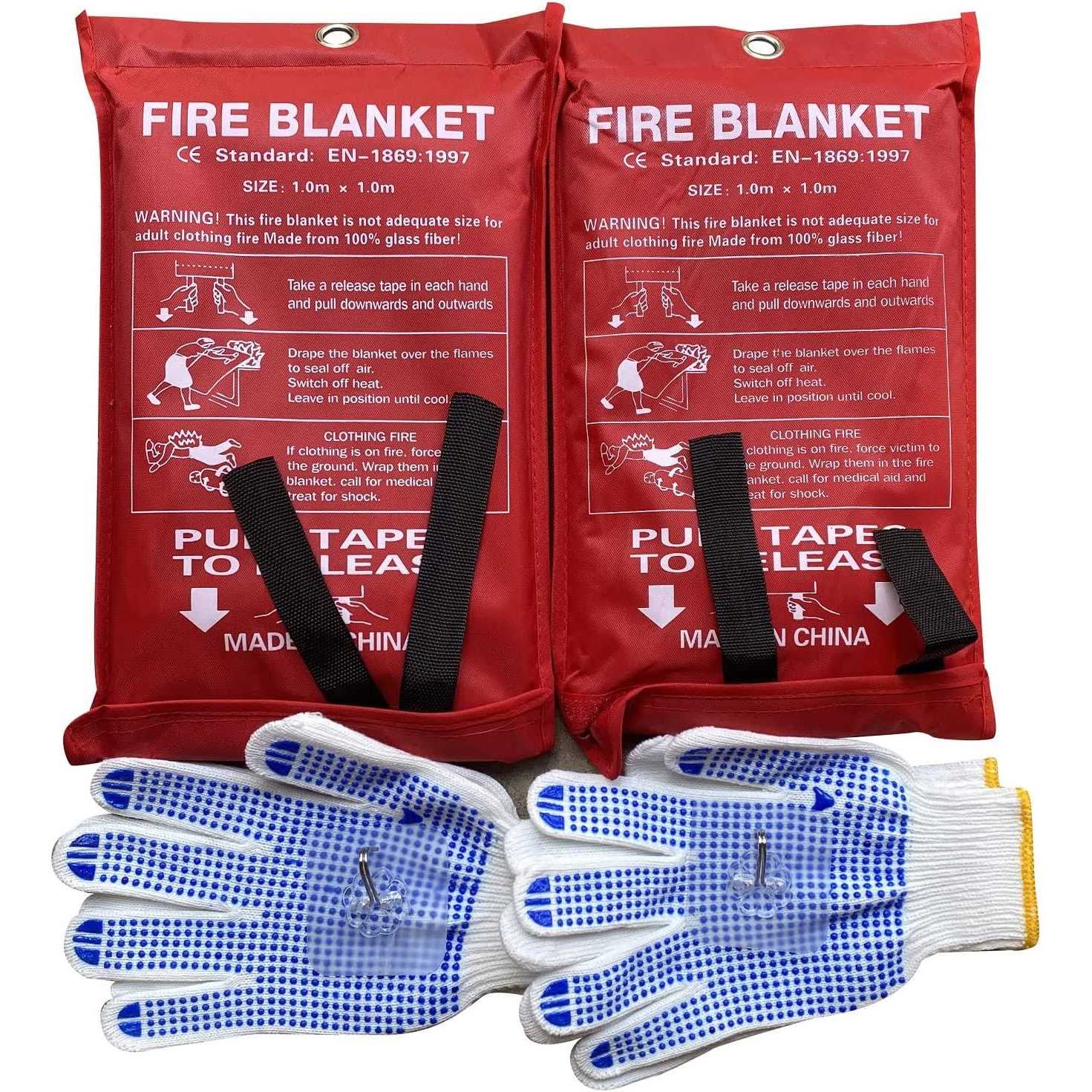 Fire Blanket Fire Suppression Blanket Fiberglass Fire Blankets Emergency For People Retardant