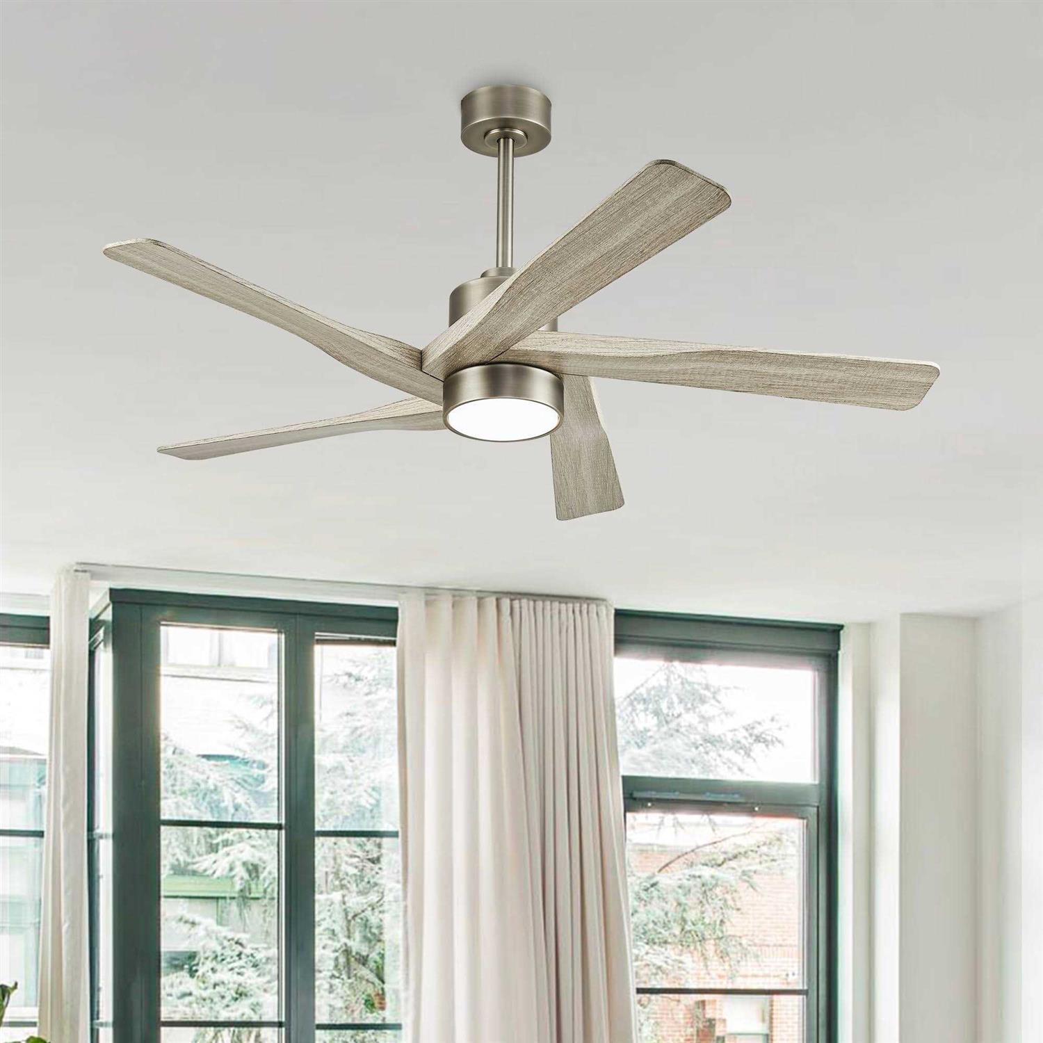 WINGBO 6 Fan Speeds Ceiling Fan Without Light