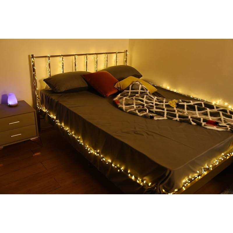 6feet 120 Led Starry Lights Dailyart Battery Operated Waterproof Dark Green Copper Wire Fairy Light String Light For Garland