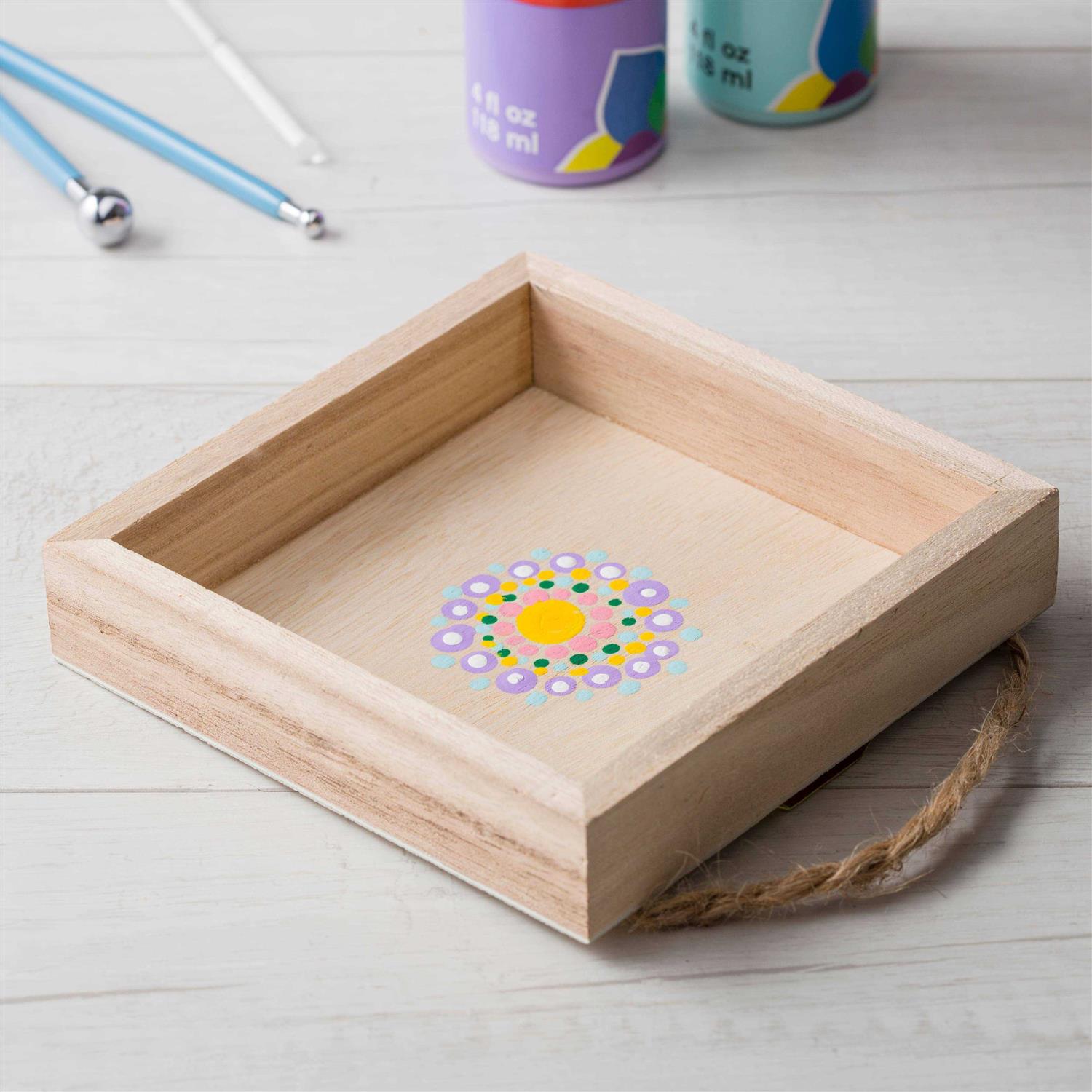 ArtMinds 5 x 5 Wooden Square Shadow Box