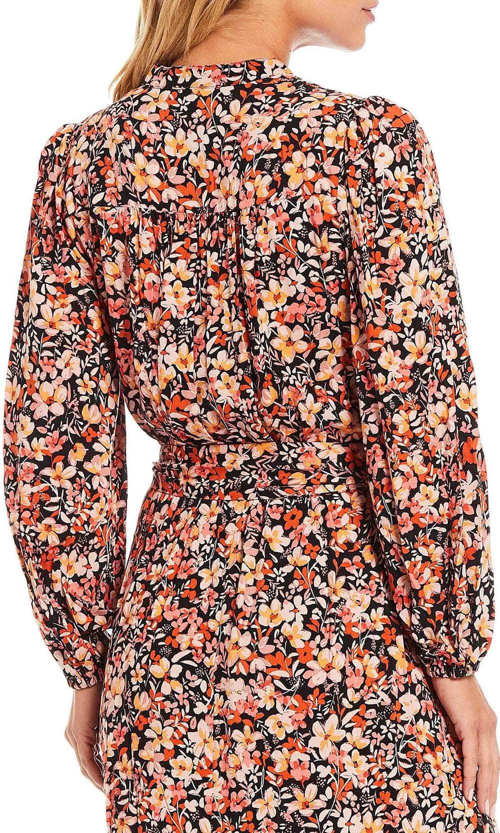 Bishop Sleeve Floral Dress