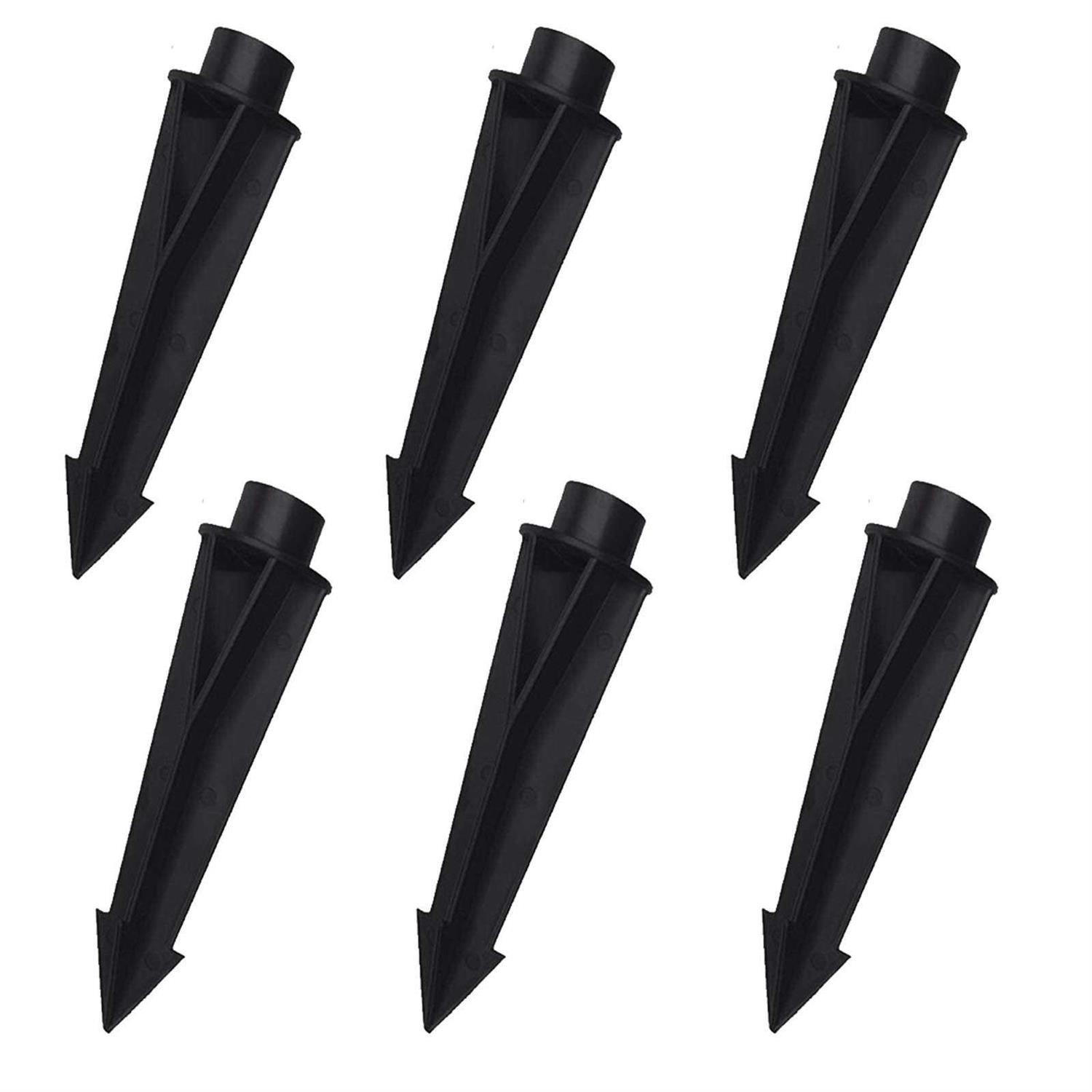 Cheopha Ground Stake 1/2 NPT Female Thread Heavy Duty ABS Stake 8 1/4 Length Corrosion Resistant Replacement Spike for Outdoor Landscape Lighting