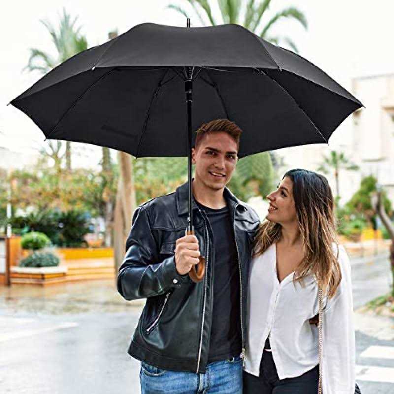 ZY-Umbrella 62 Unisex Large Double Golf Rain Umbrella, Portable and Lightweight with Small Folding Length