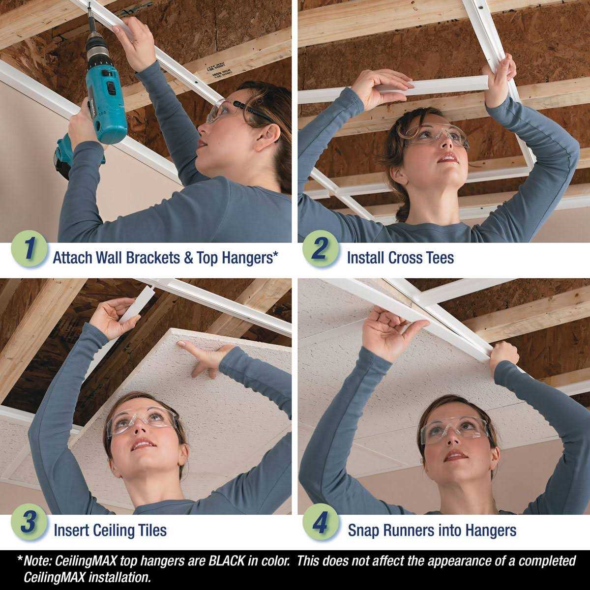 CeilingMAX 100 Sq. ft Surface Mount Ceiling Grid Kit