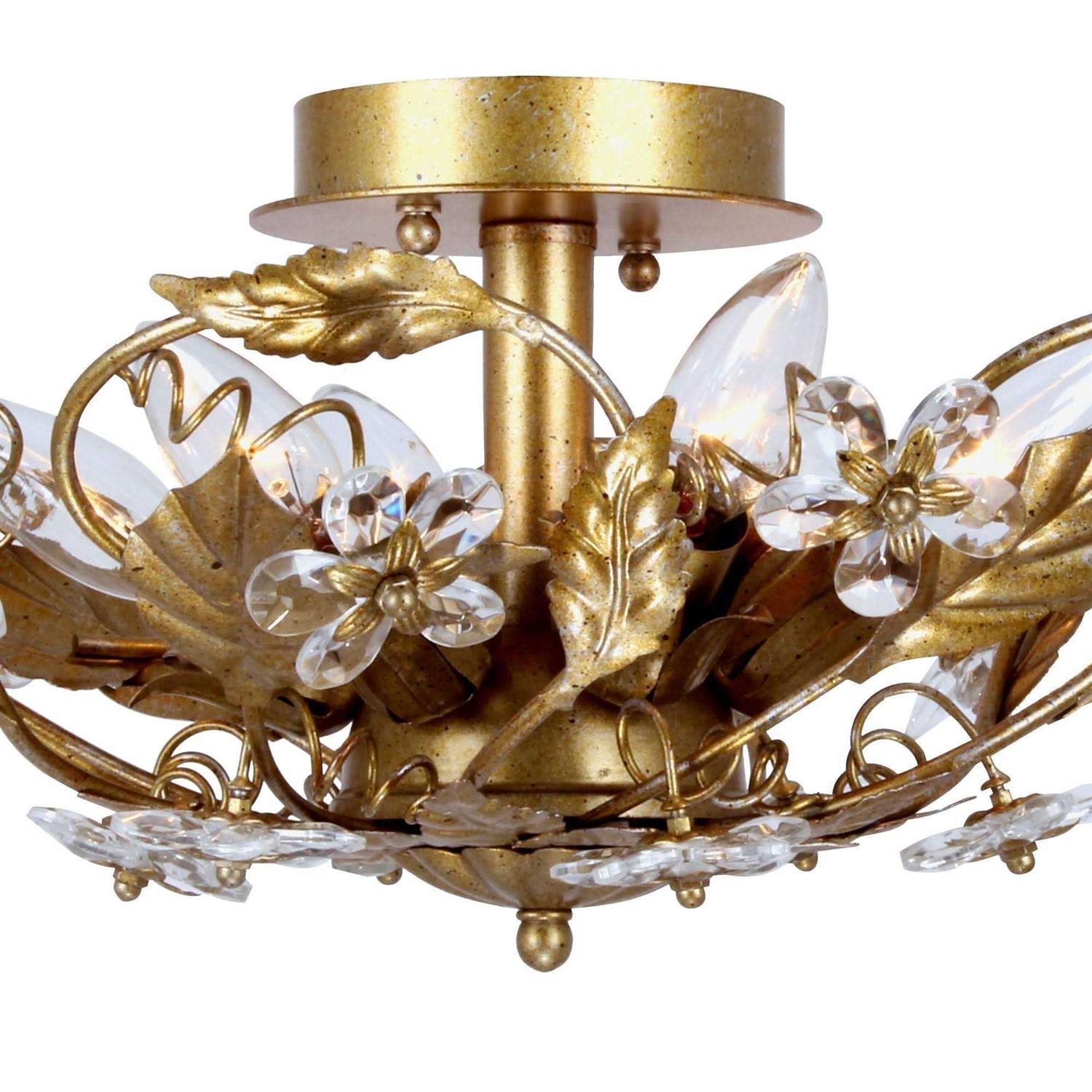5316 Crystorama Paris Market 6 Light Ceiling Mount