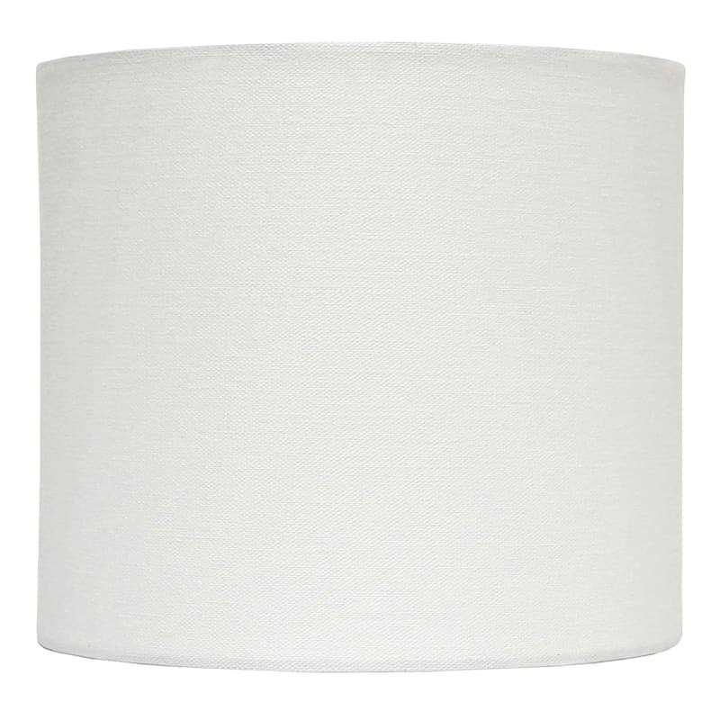 At Home White Drum Lamp Shade