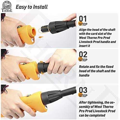 West Thorne Pro X Series Livestock Prod Replacement Shaft fit for West Thorne Pro Cattle Prod X Series