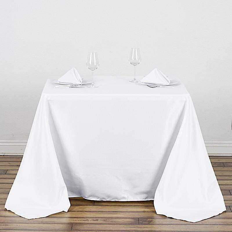 Balsacircle 6 Pcs Rectangle Polyester Tablecloths Table Cover Linens for Wedding Party Events Kitchen Dining