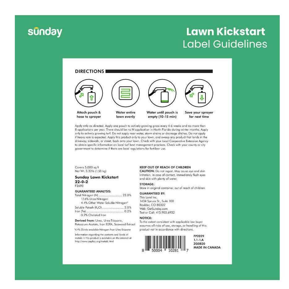 Sunday 42.3oz Texas Green Lawn Fertilizer