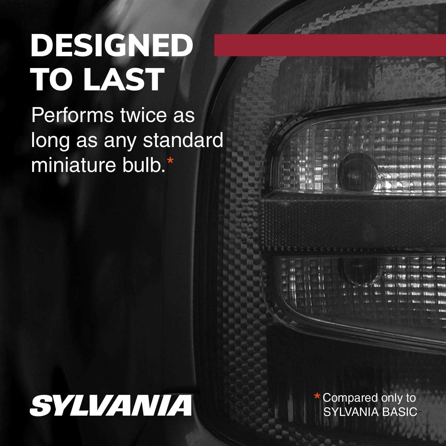 Sylvania 7444NA Long Life Automotive Mini Bulb