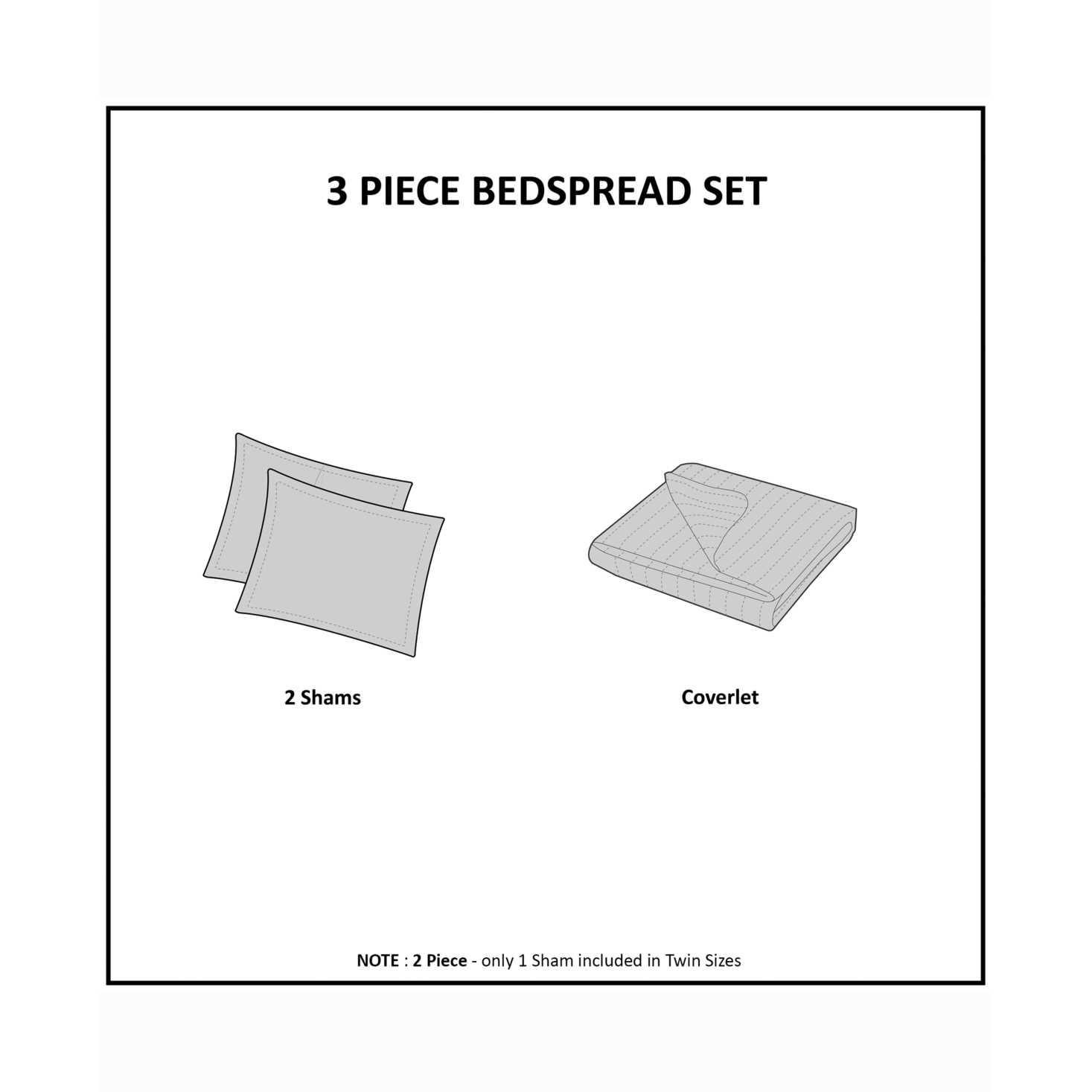 510 Design Oakley 3 Piece Reversible Bedspread Set