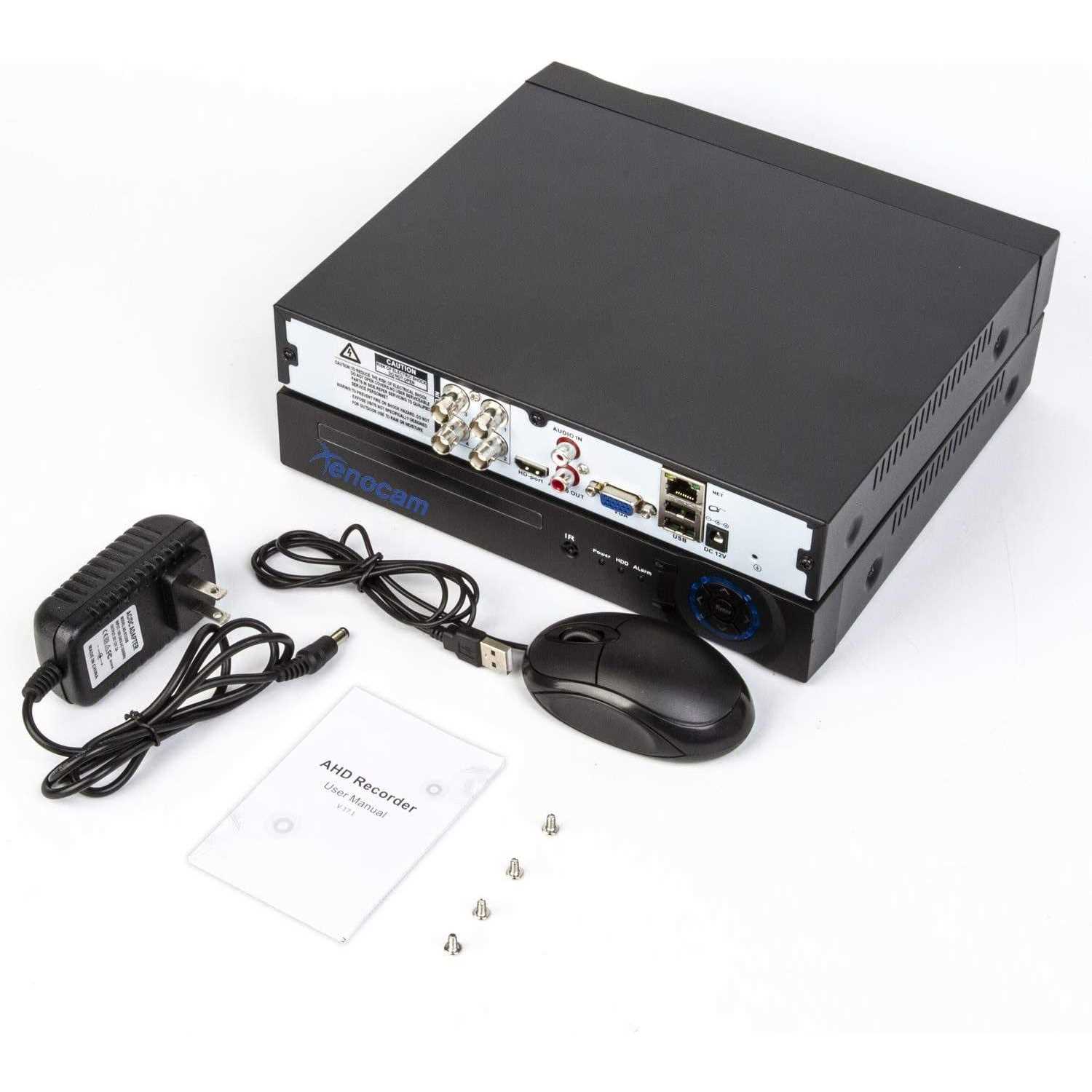 Xenocam 4CH 1080N Hybrid 5-in-1 AHD DVR Standalone DVR CCTV Surveillance Security System Video Recorder