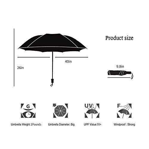 LLanxiry Umbrella Small Compact Travel Umbrellas for Rain Mini Folding Portable Windproof Umbrella for Man/women
