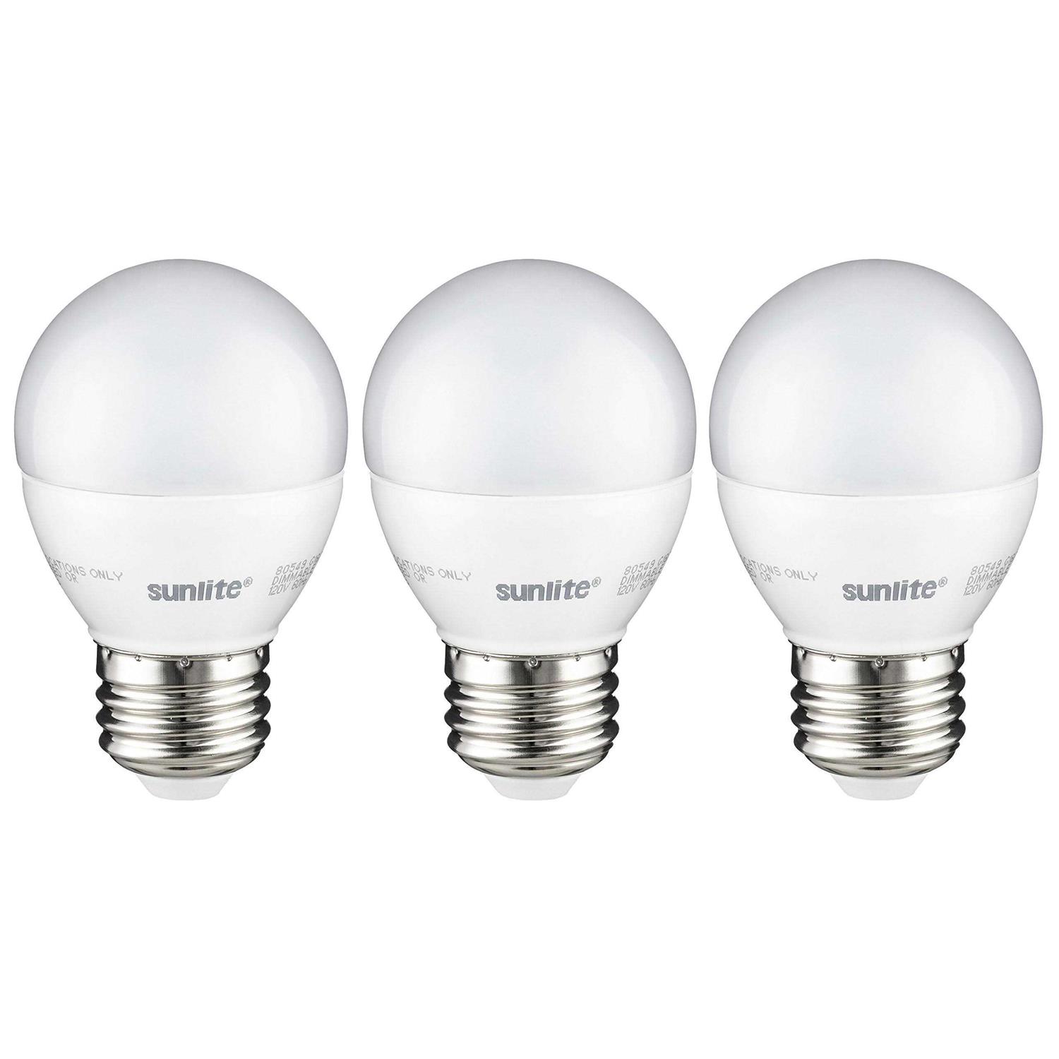 Sunlite LED G16 Globe Light Bulb Medium E26 Base