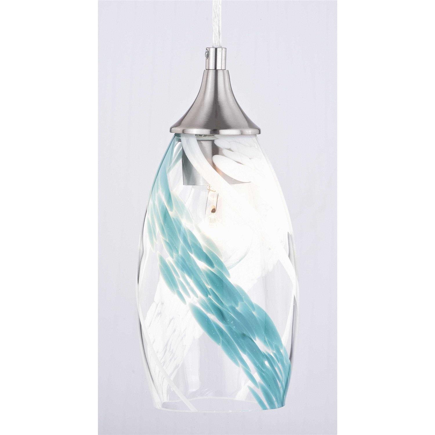 Vaxcel Milano Mini Pendant Caribbean Swirl Glass P0278