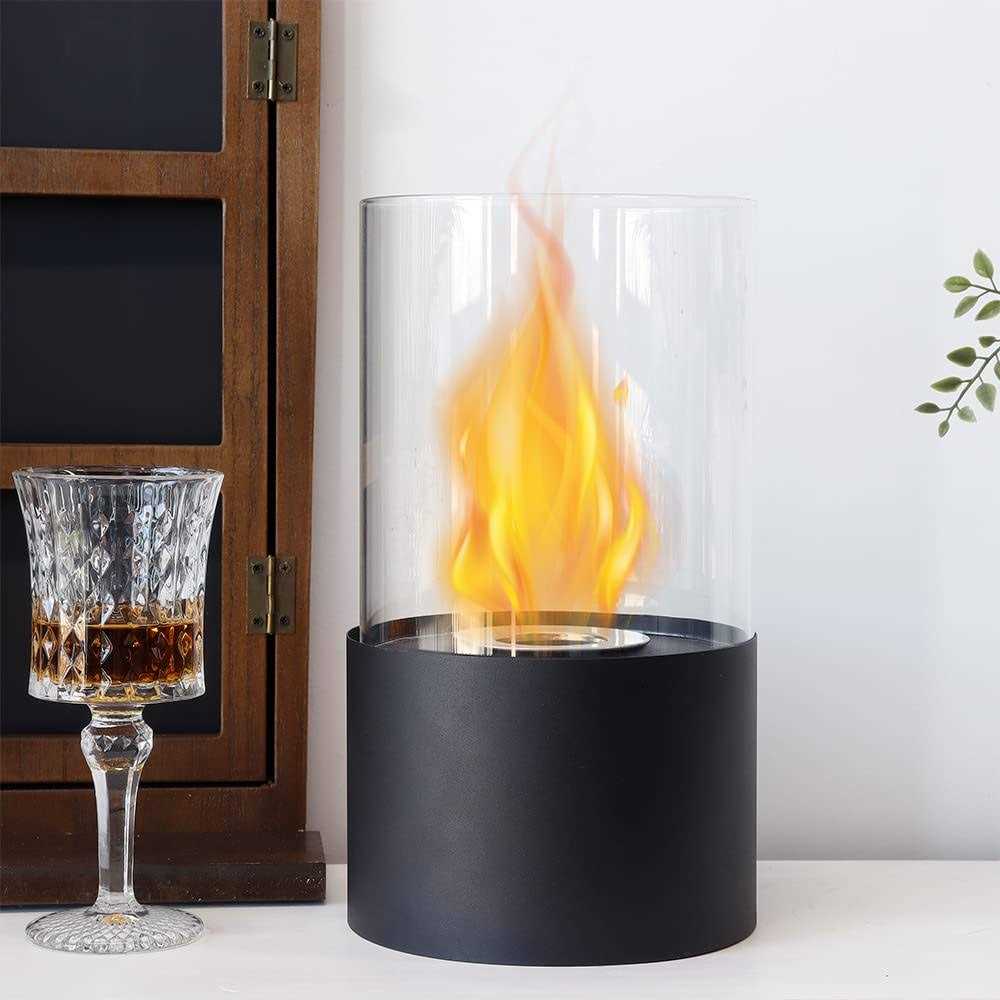 Tabletop Fire Bowl Pot|Indoor/Outdoor Portable Tabletop Fireplace–Clean-Burning Bio Ethanol Ventless Fireplace