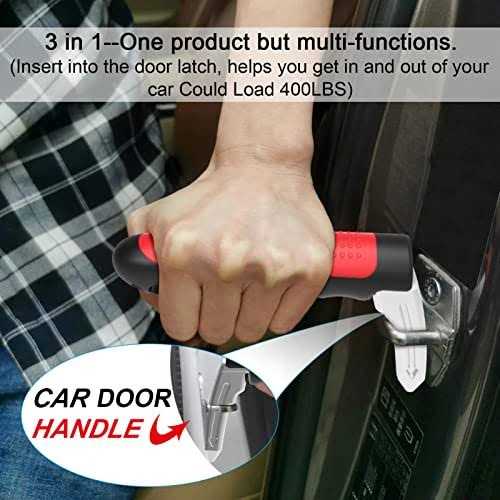 Haydyson Multifunction Car Handle Assist for Elderly and Handicapped 3 in 1 Automotive Door Assist Handle