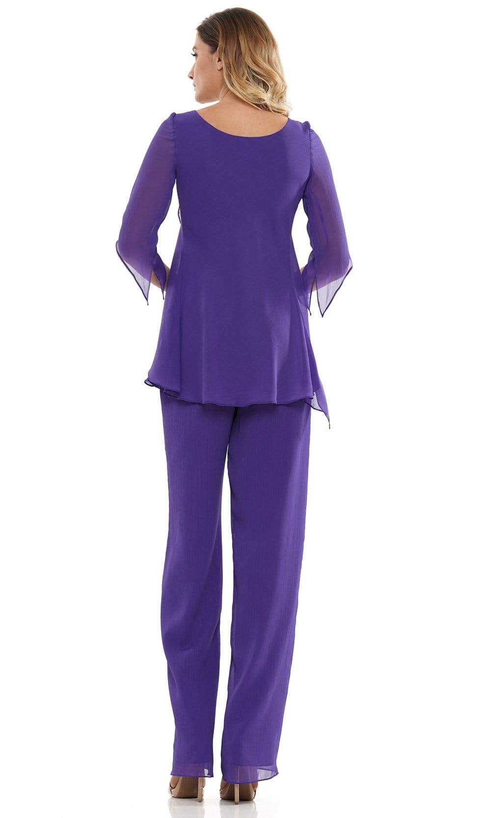 M308 V-Neck Half Sleeves Pantsuit