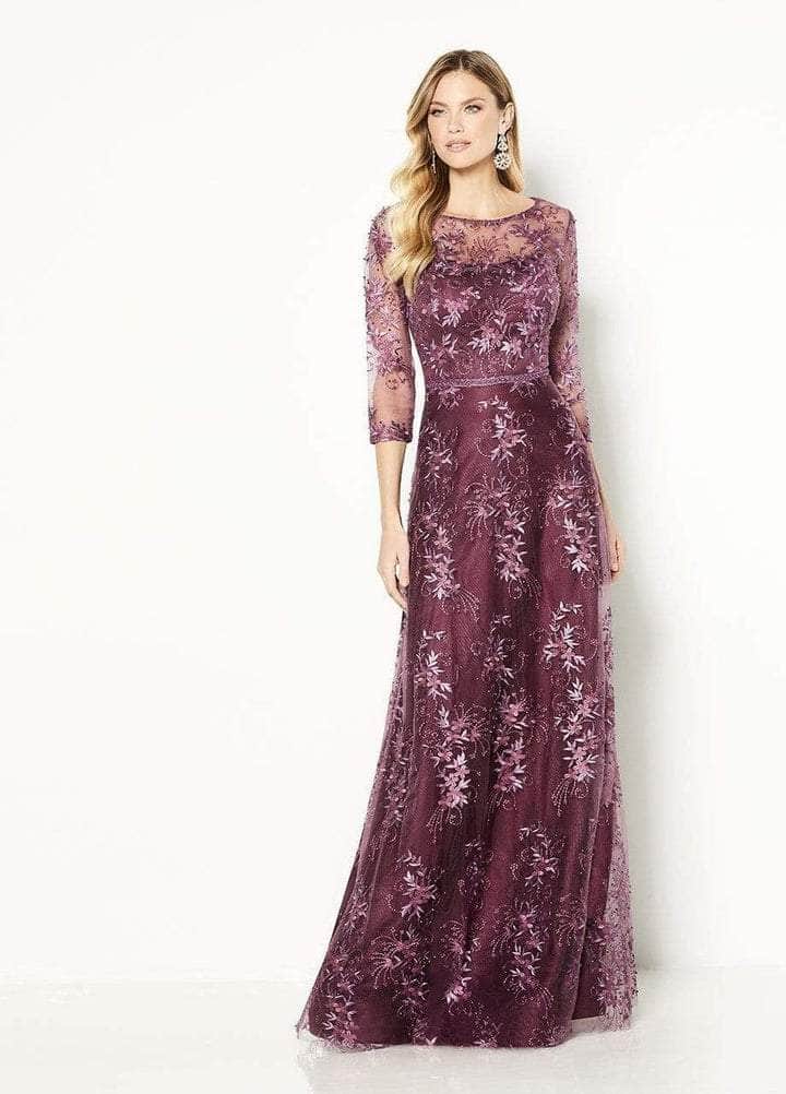 Quarter-Length Sleeve A-line Gown 118682