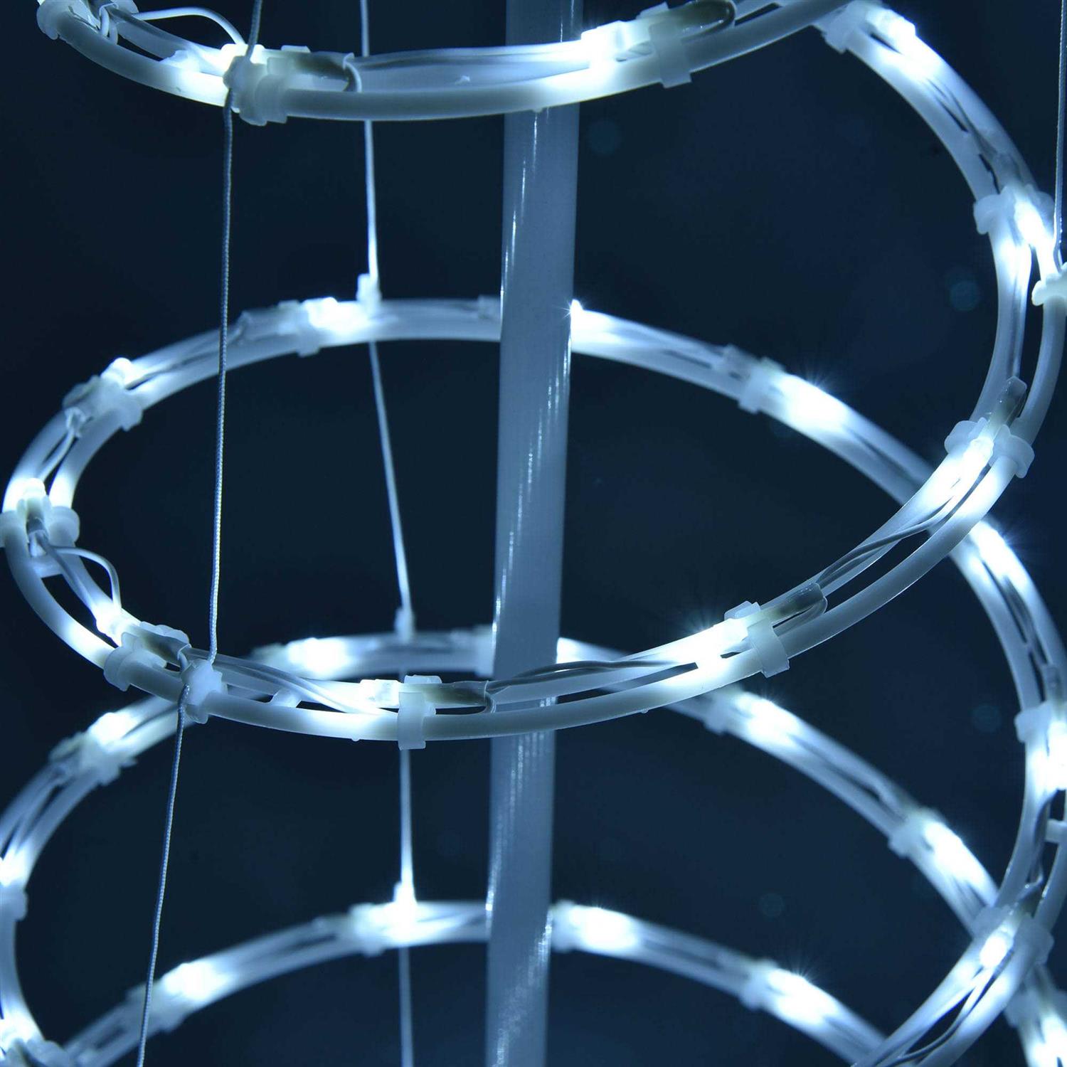 Yescom Set of 3 LED Christmas Spiral Light Kit 6Ft 4Ft 3Ft