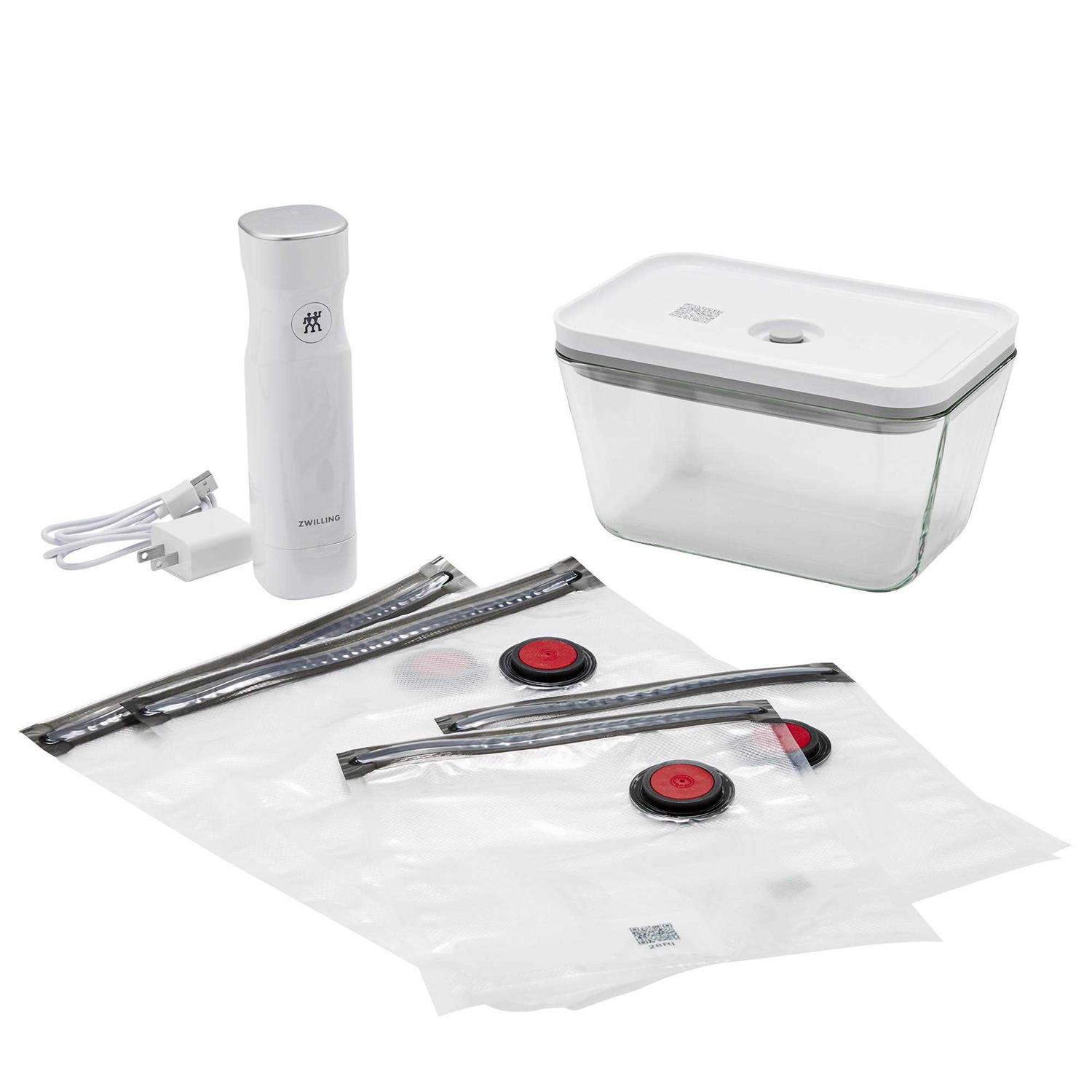 Zwilling Fresh & Save Vacuum Sealer Machine Starter Set with Airtight Food Storage Container